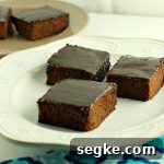 Frosted Texas Sheet Cake Brownies, paleo and low carb version