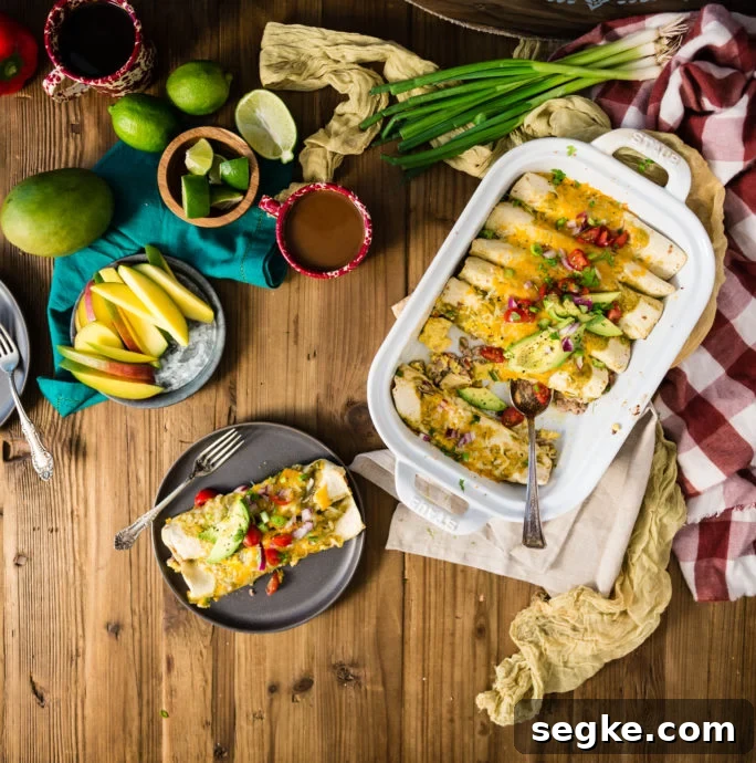 Salsa Verde Breakfast Enchiladas Recipe 4 Easy breakfast enchiladas with salsa verde recipe