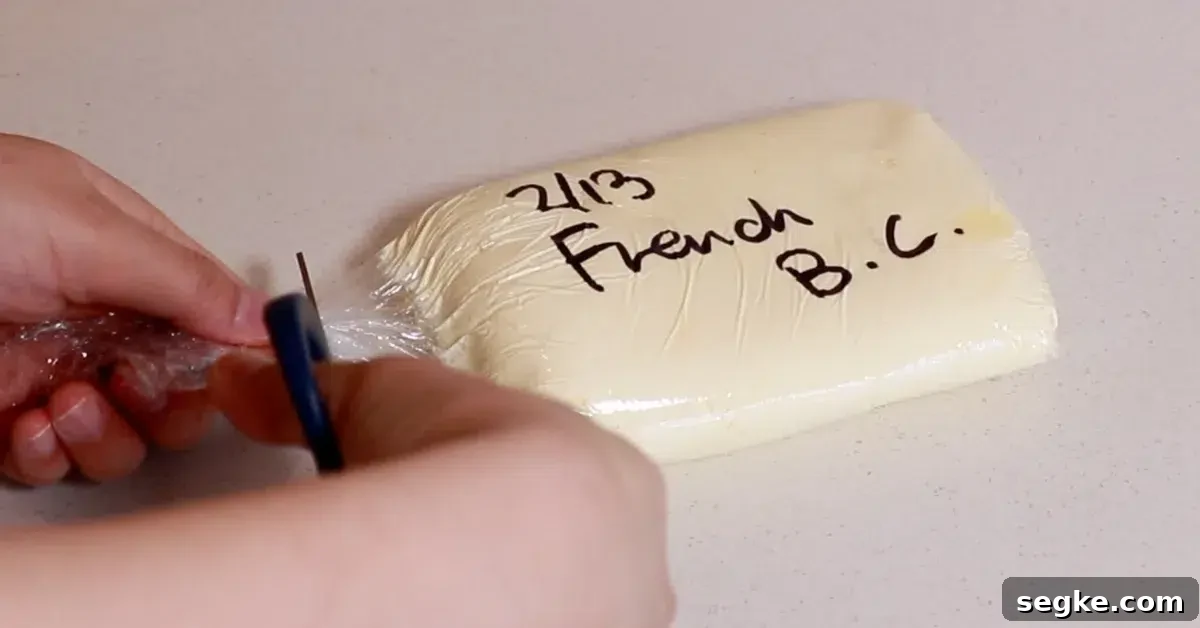 Jar of stored buttercream