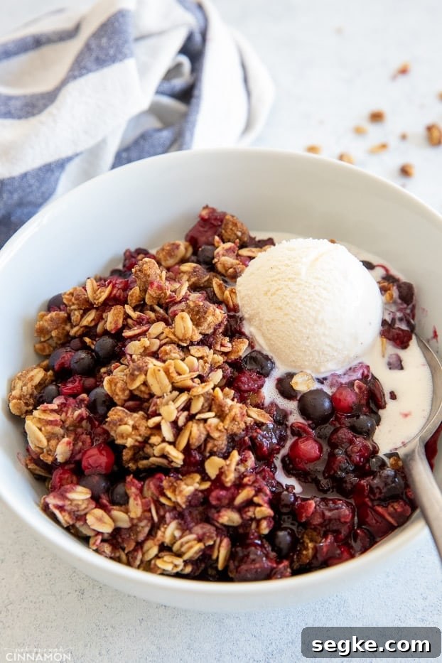 Mixed Berry Crisp: Vegan and Dairy-Free Recipe 2 img 12984 3