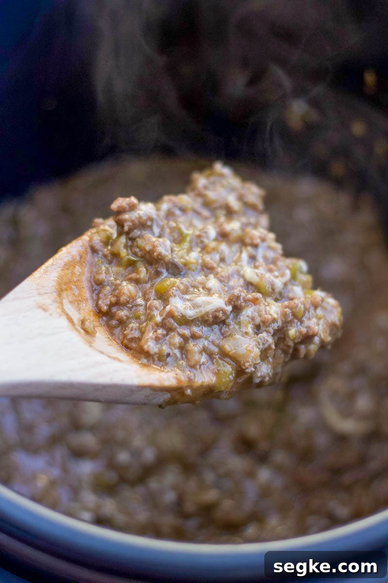 Slow Cooker Philly Cheesesteak Style Sloppy Joes 4 img 13199 4