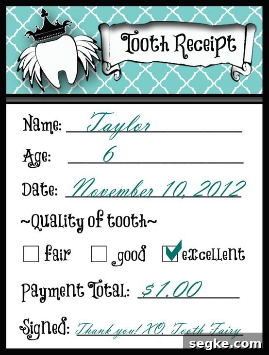 tooth fairy-receipt