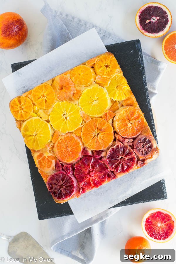 orange upside down cake