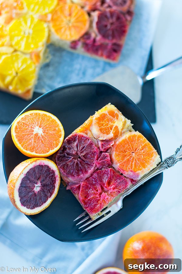 orange upside down cake