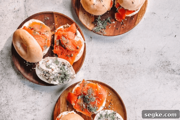 Mini Bagel Salmon Sandwiches
