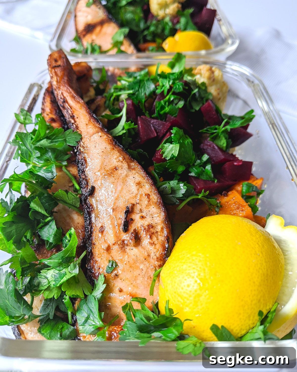27 High-Protein Clean Eating Lunch Ideas for Energy 21 Salmon with Veggies