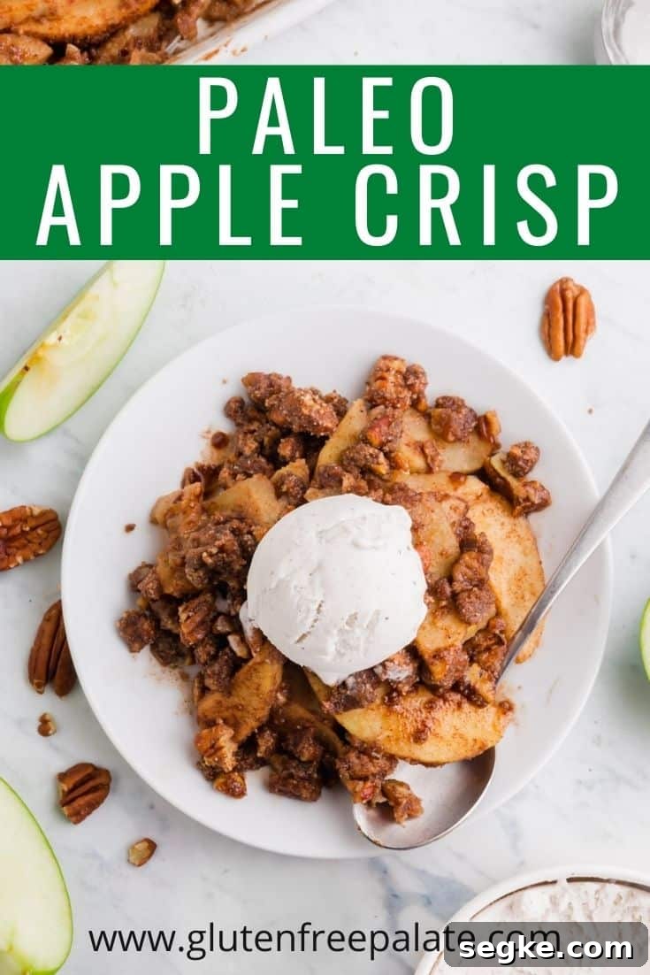 pinterest pin collage for paleo apple crisp