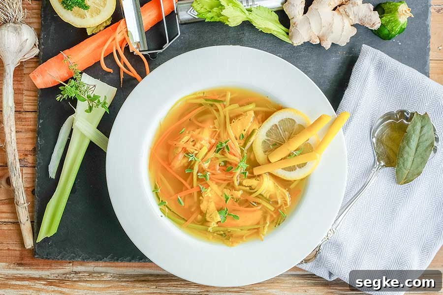 healthy soup, immune boosting