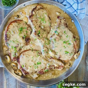 pork chops with gravy