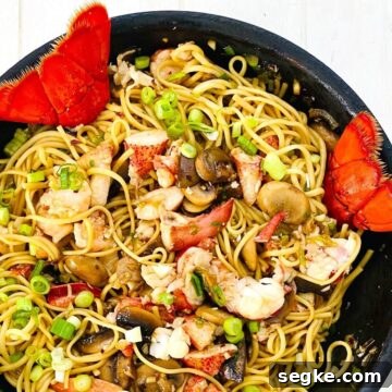 garlic lobster noodles