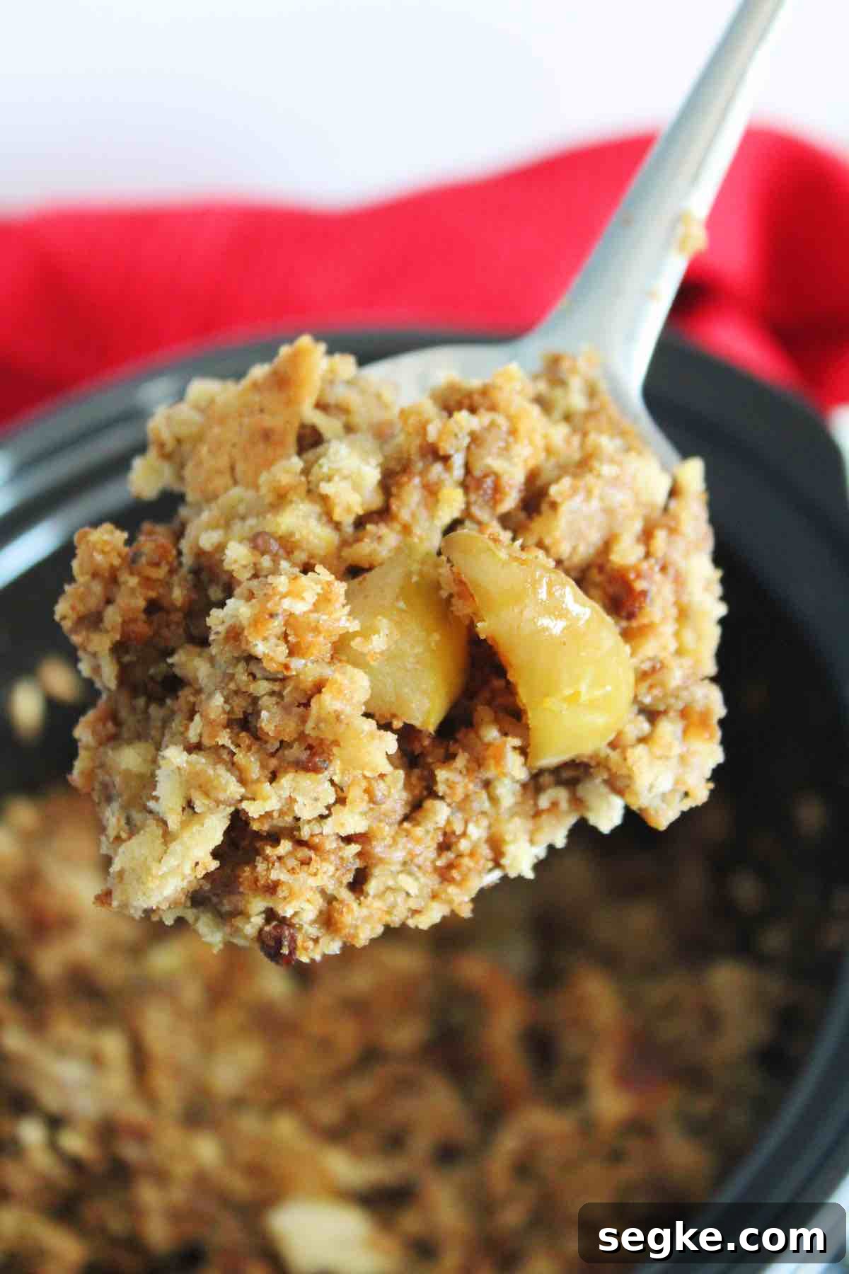 Crockpot Sausage Apple Stuffing