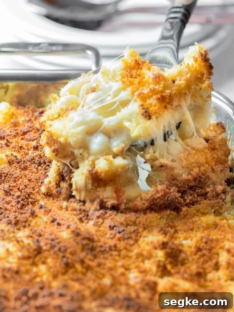 Southern Baked Mac and Cheese with Breadcrumbs