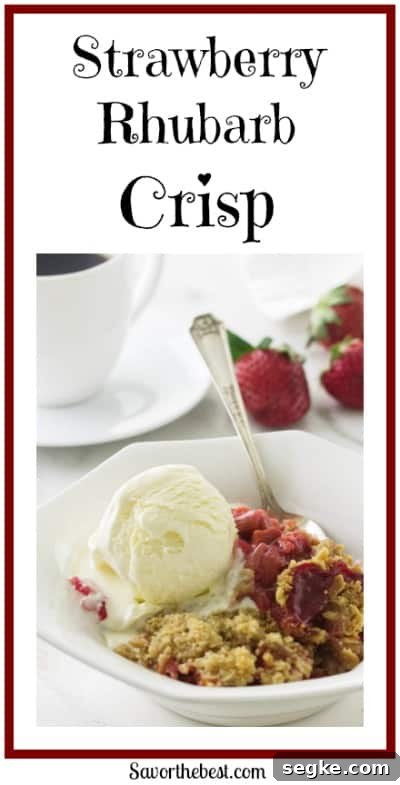Strawberry Rhubarb Crisp Recipe 4 Strawberry Rhubarb Crisp