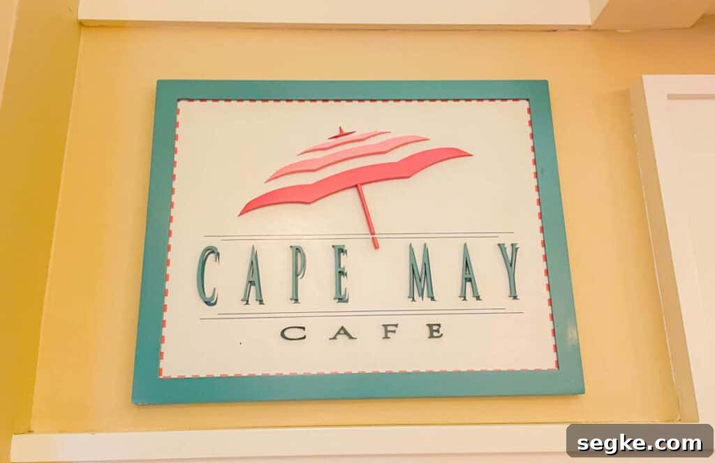 Cape May Cafe sign.