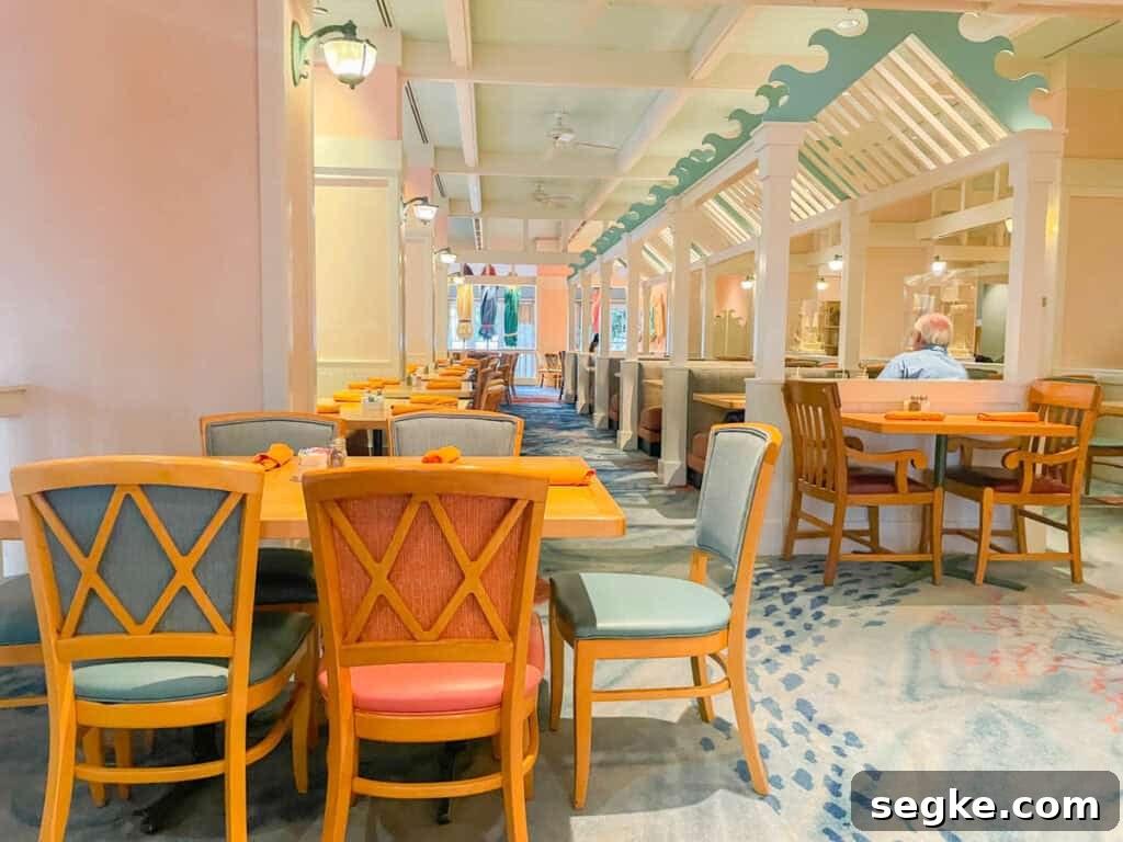dining area at Cape May Cafe.