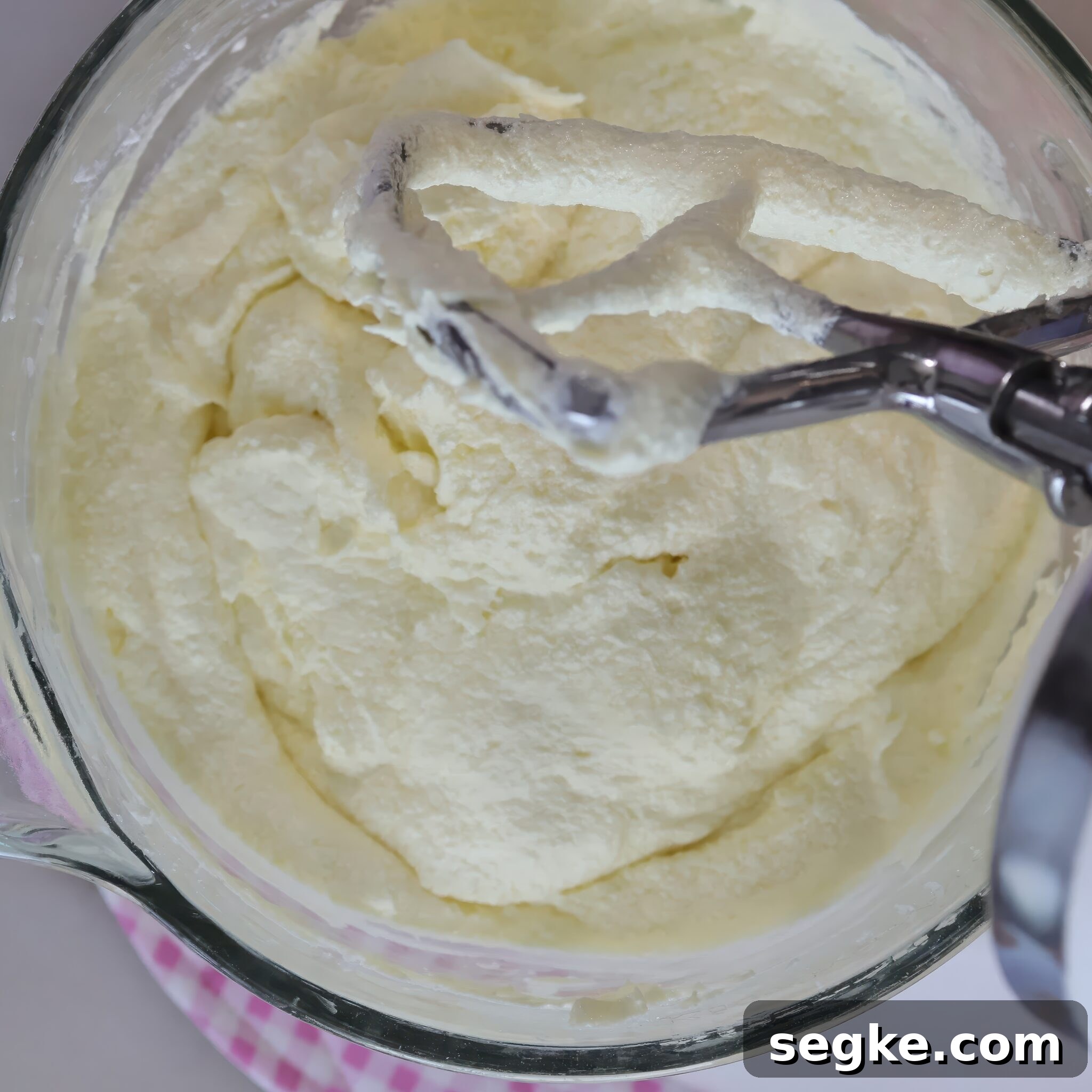 Moist Gluten-Free Pound Cake Recipe 4 pound cake batter with eggs added.