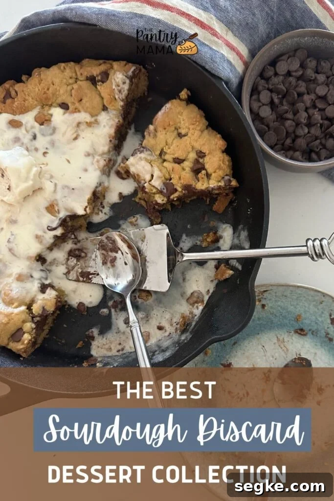 SOURDOUGH DISCARD DESSERTS - PINTEREST IMAGE