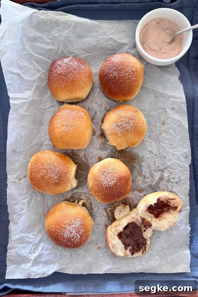Baked Sourdough Brioche Donut Balls