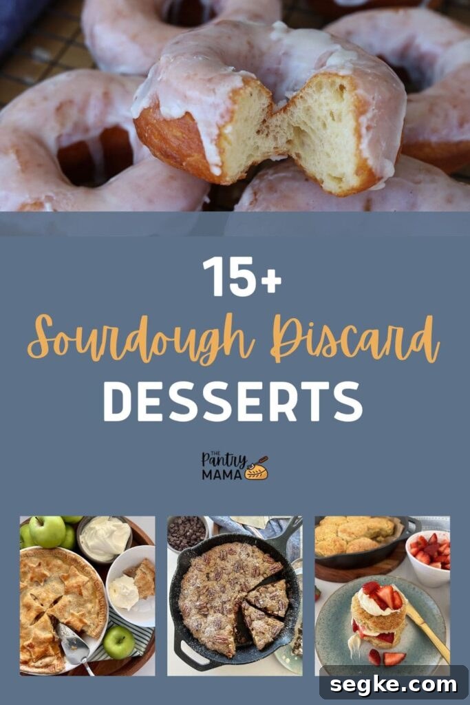 15+ Sourdough Discard Dessert Recipes - Pinterest Image