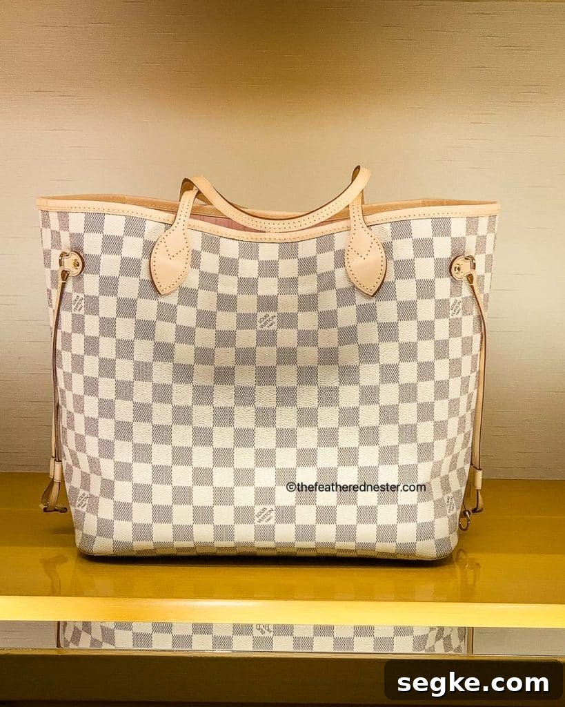 Louis Vuitton Neverfull MM in Damier Azur