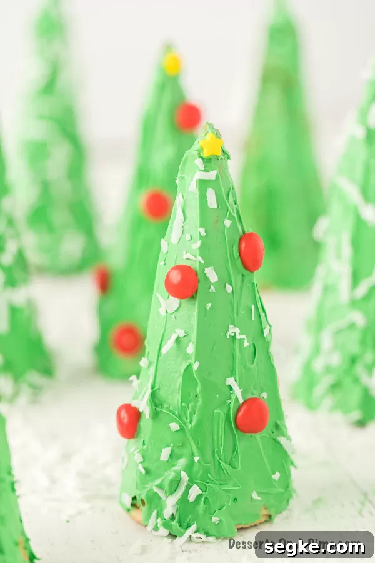 DIY Ice Cream Cone Christmas Tree Ornaments 11 Ice Cream Cone Christmas Trees decorated.