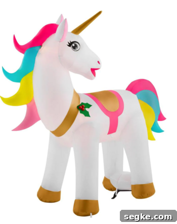 Home Depot's Inflatable Christmas Unicorn for Your Yard 6 img 224770 5