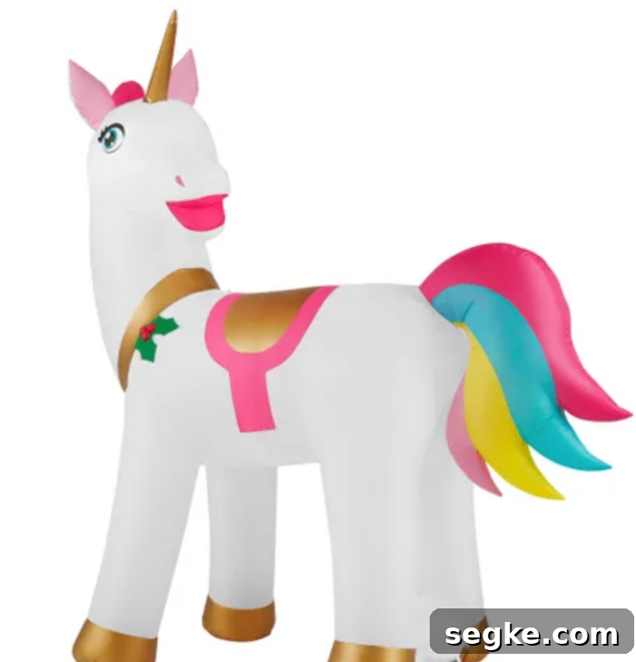 Home Depot's Inflatable Christmas Unicorn for Your Yard 7 img 224770 6