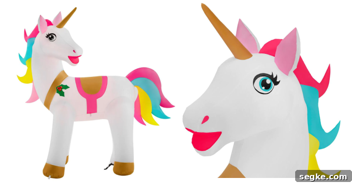 Home Depot's Inflatable Christmas Unicorn for Your Yard 8 img 224770 7