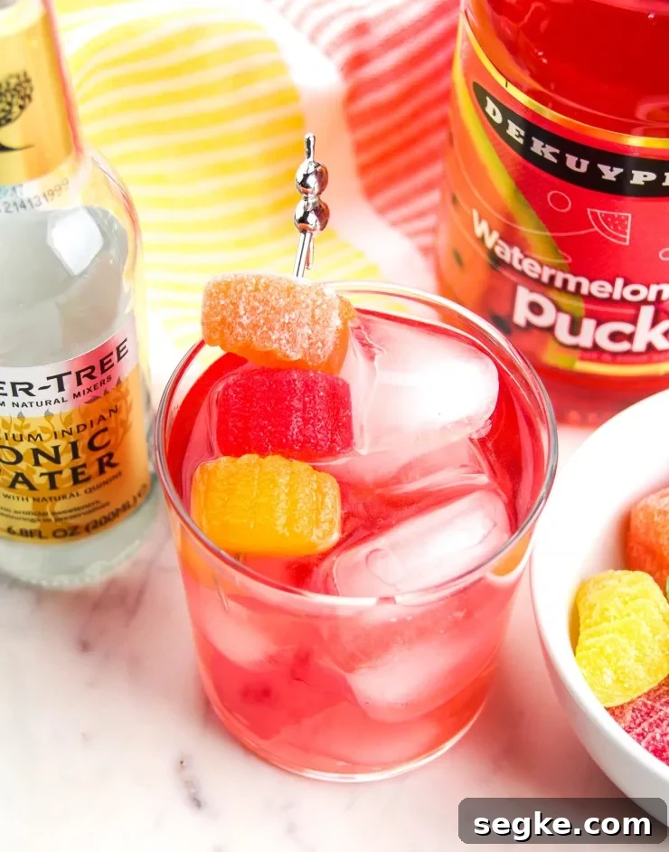 Candy Kiss Cocktail Recipe - Boozy Candy Cocktails