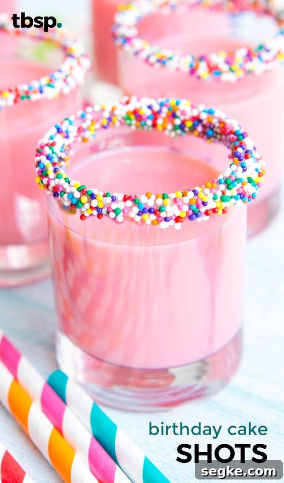 Birthday Cake Shots - Boozy Candy Cocktails