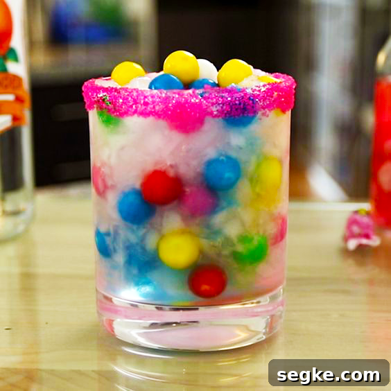 Bubble Gum Drink Cocktail - Boozy Candy Cocktails