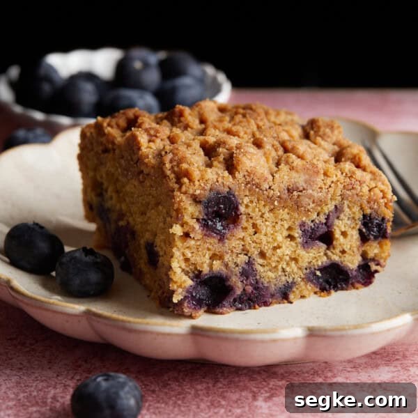 Blueberry coffee cake