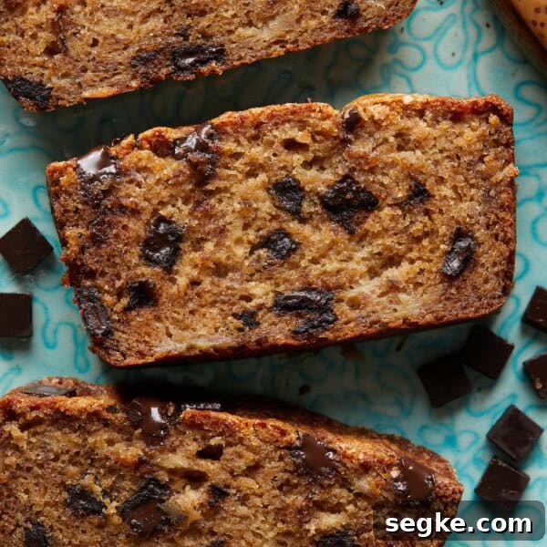 Chocolate chunk banana bread