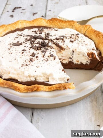 Prepared black bottom pie.