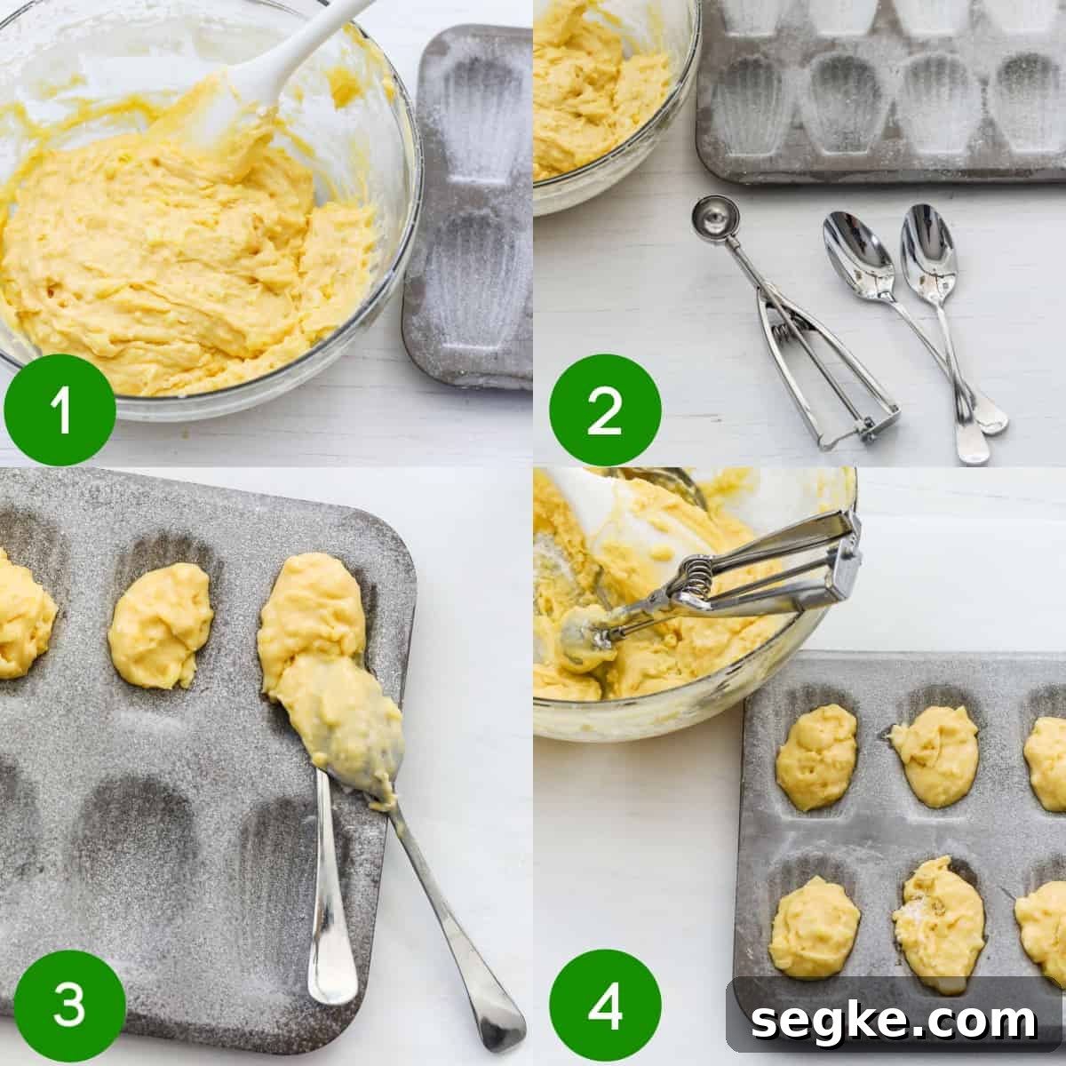 How to bake madeleines filling pan