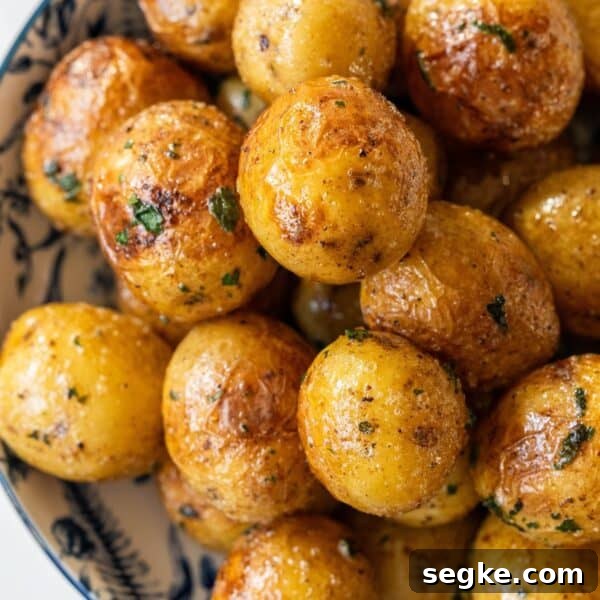 Butter poached potatoes