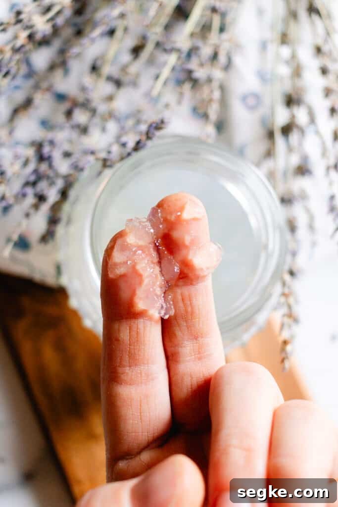 DIY 2-Ingredient Hair Gel You Can Make at Home 6 Scooping the hair gel onto my finger tips.