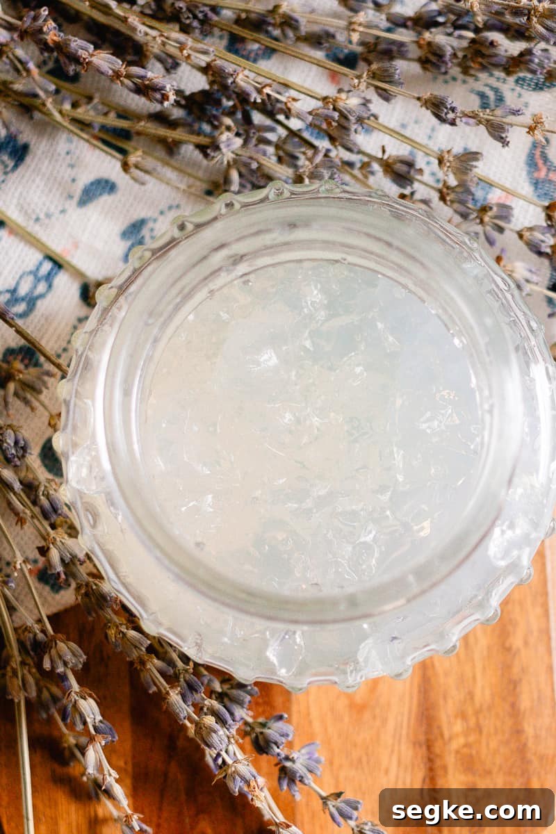 DIY 2-Ingredient Hair Gel You Can Make at Home 8 A close up picture of the hair gel after it has been broken up with use.