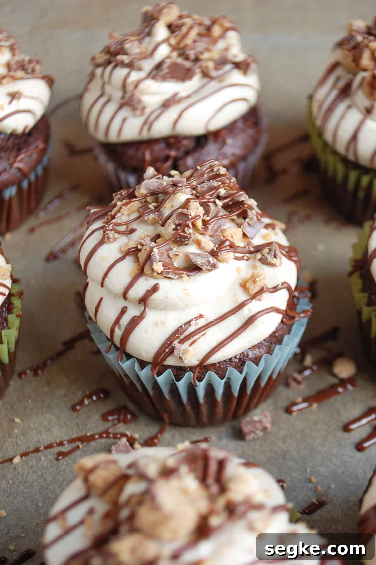 tray of paleo chocolate cupcakes