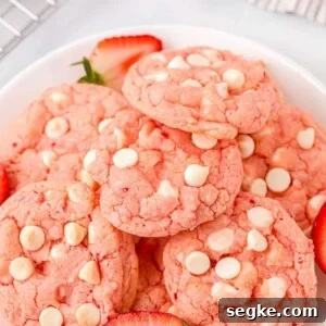 Strawberry Cake Mix Cookies