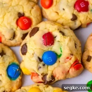 Cake Mix M&M Cookies