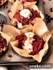 cut red velvet muffin