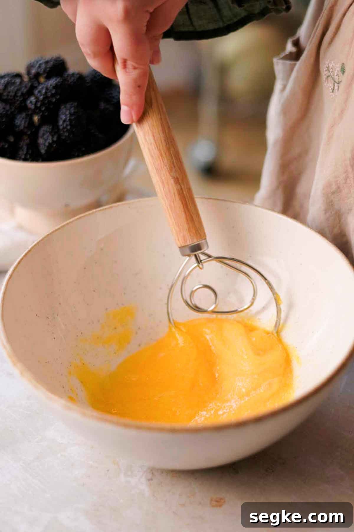 Blackberry Muffins Recipe: Fluffy, Juicy, Homemade 7 whisking eggs and sugar together in large bowl