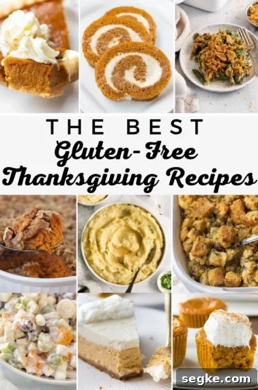 collage of gluten-free thanksgiving recipes