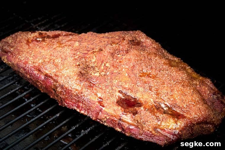 Brisket on traeger smoker