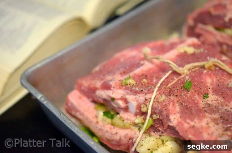 Spareribs in a pan.