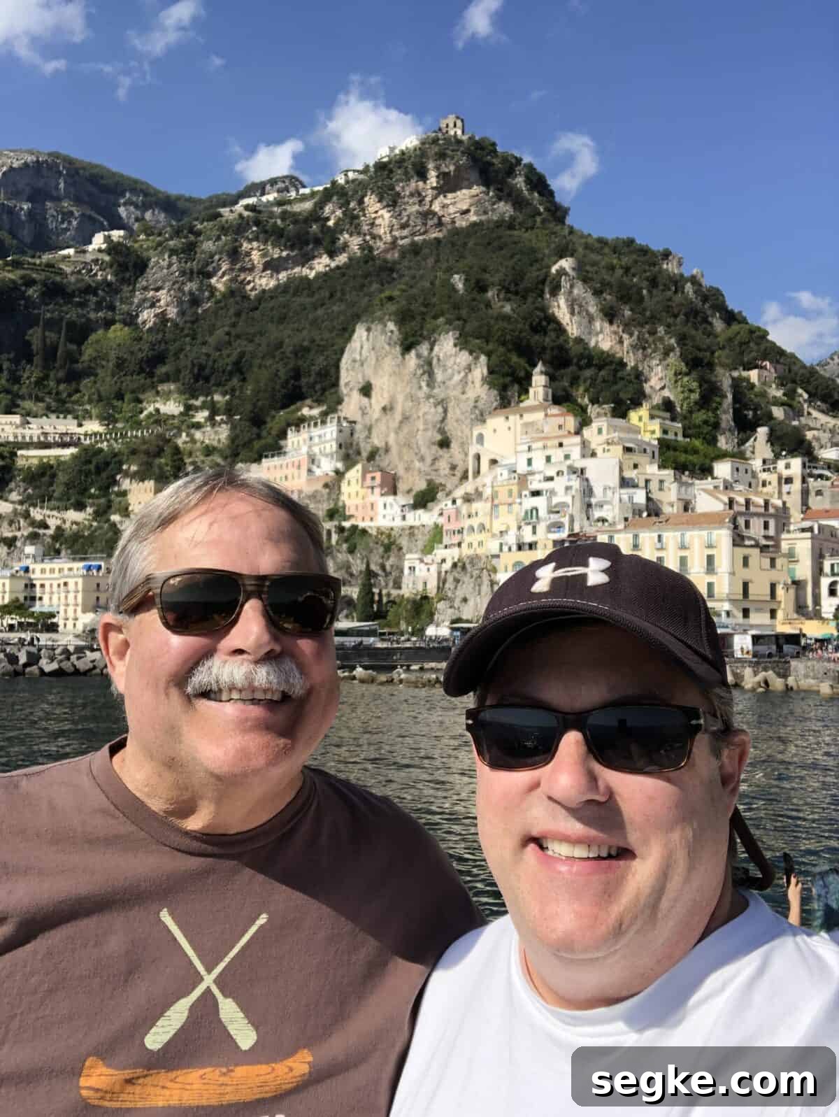 closeup process shot: Amalfi coastline