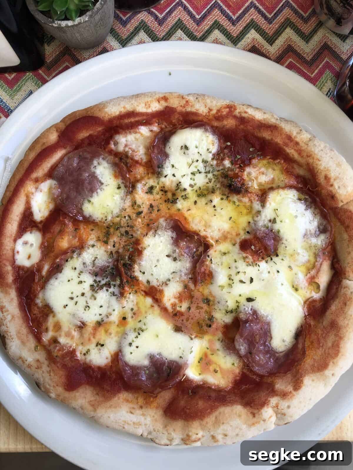closeup process shot: THE perfect Naples pizza
