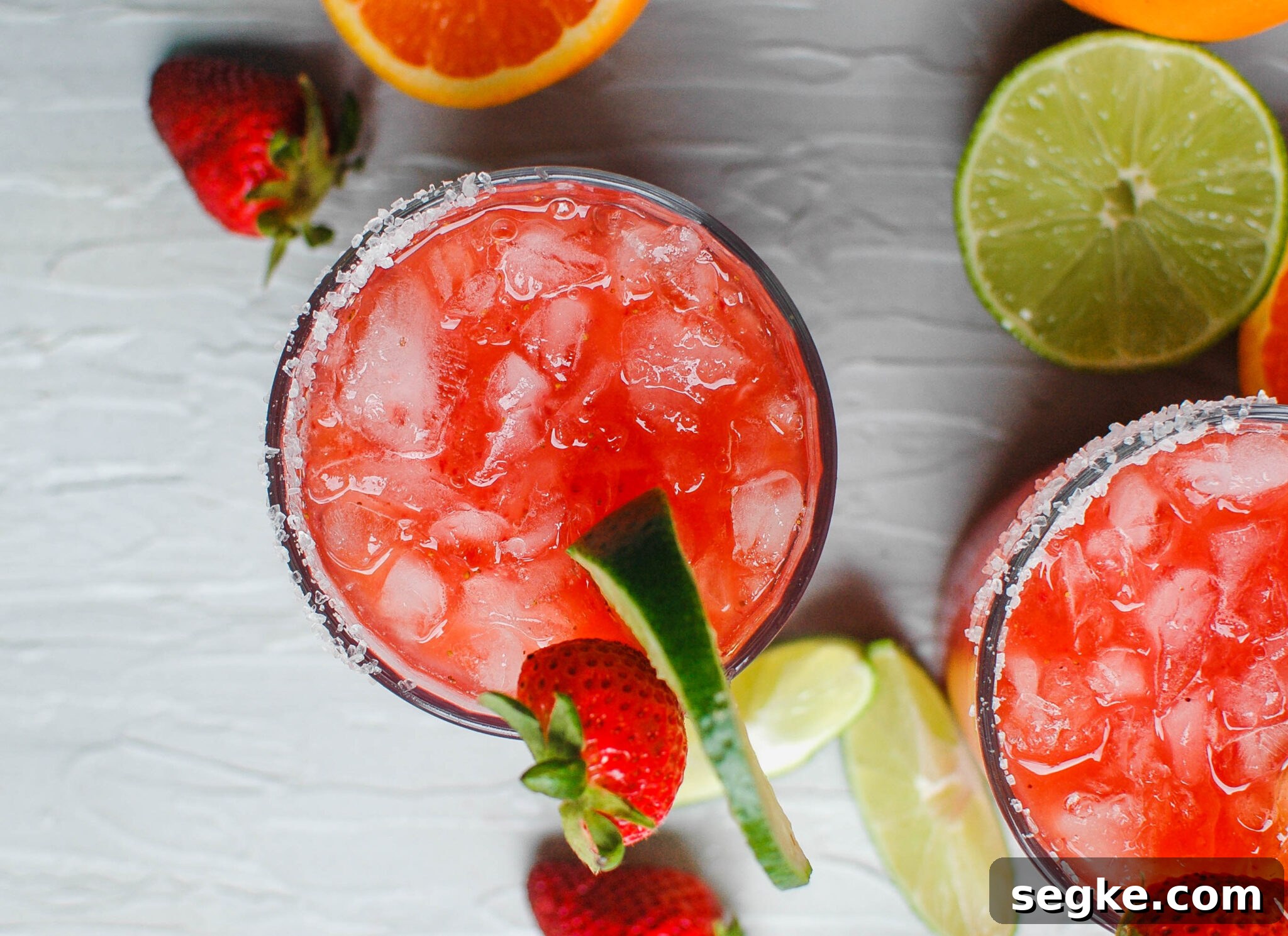 Strawberry Orange Margarita Cocktail Recipe 3 Strawberry Orange Margaritas