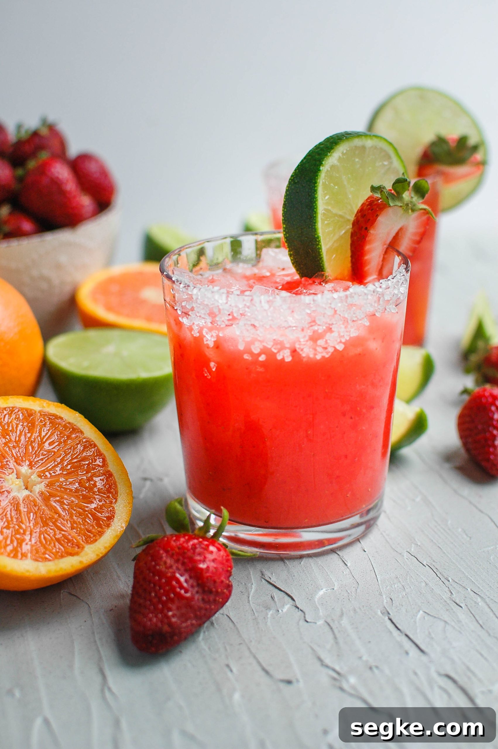 Strawberry Orange Margarita Cocktail Recipe 4 Strawberry Orange Margaritas